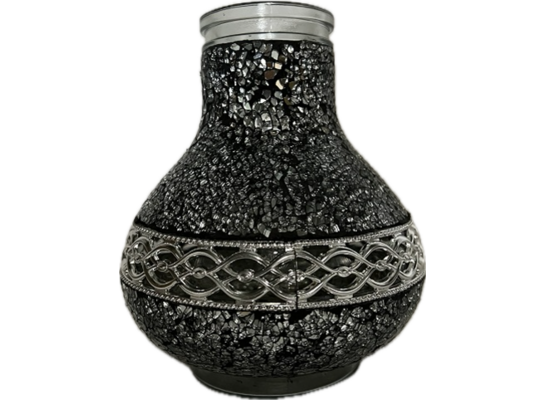 Znicz witraż mini Karafa SWMINI24 17 x 33 cm 50 h 170 g srebrny