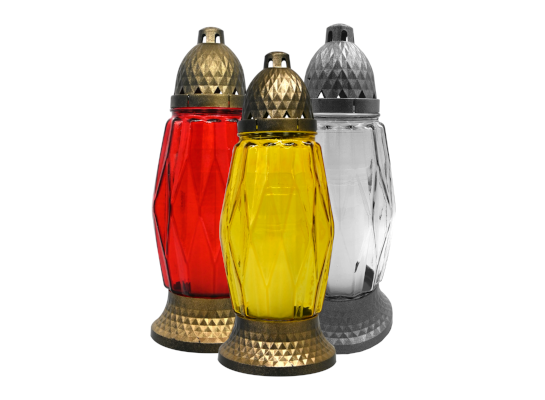 Znicz szklany LA Z450 11,5 x 34 cm mix