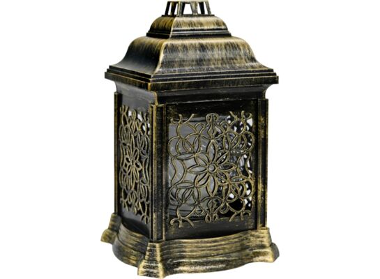 Znicz Kapliczka ażurowa z kwiatem KAT 207 KW ZŁ 14,5 x 26 cm złoty