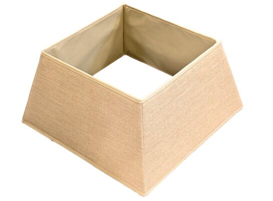 Osłonka na stojak choinkowy 18,9 x 18,9 x 25 cm beżowa