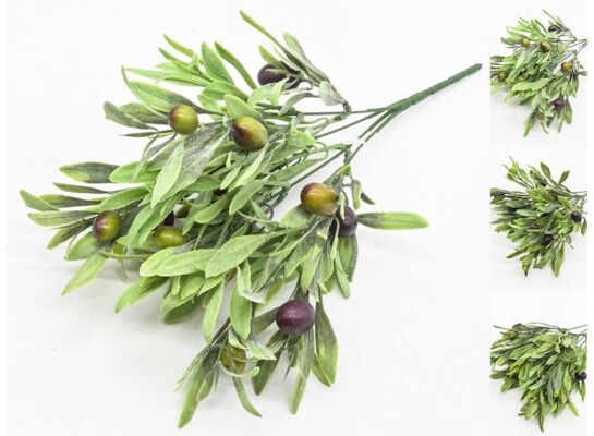 Bukiet gałązek oliwnych 32 cm mix