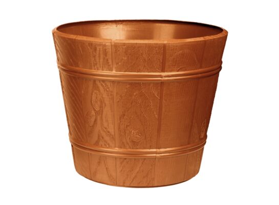 Doniczka drewnopodobna 30 cm terakota