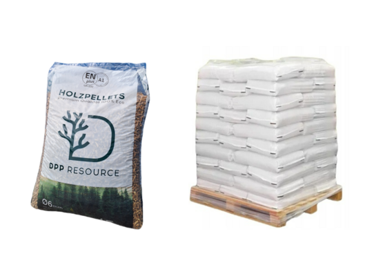 Pellet drzewny DPP Resource LLC 6 mm 15 kg paleta 70 worków
