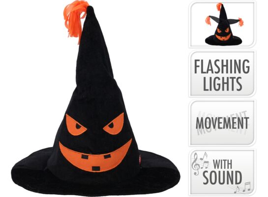 Figurka halloween w pluszowej czapce 36 cm