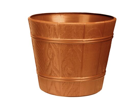 Doniczka drewnopodobna 42 cm terakota