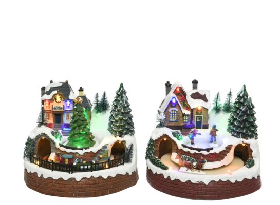 Scenka LED na baterie 2 rodzaje 18,5 x 19,5 x 16,5 cm