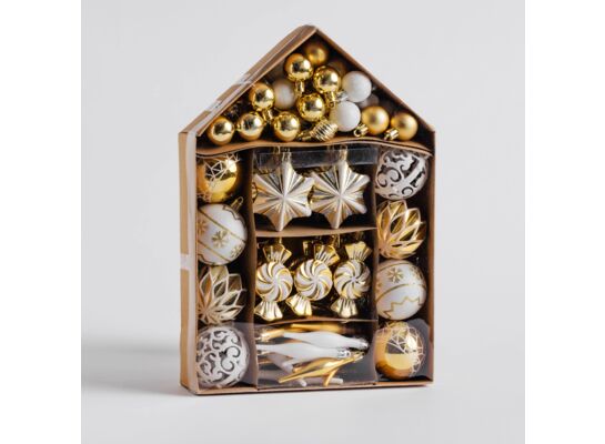 Bombki Festive House komplet 73 szt.złoty