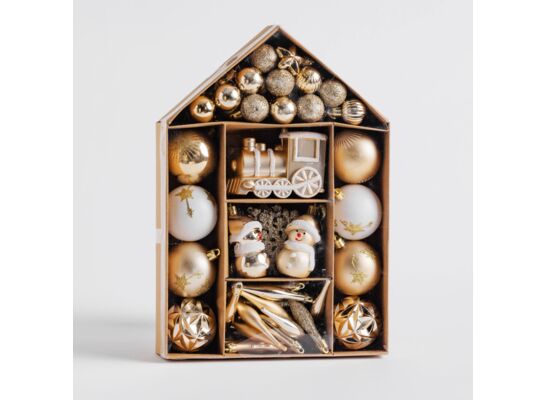 Bombki Festive House komplet 70 szt.złoty
