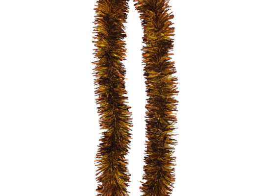 Łańcuch brązowo-złoty błyszczący grubo/cienkocięty 8 x 300 cm