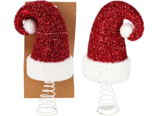 Czubek na choinkę czapka 11 x 29 cm 1 szt.