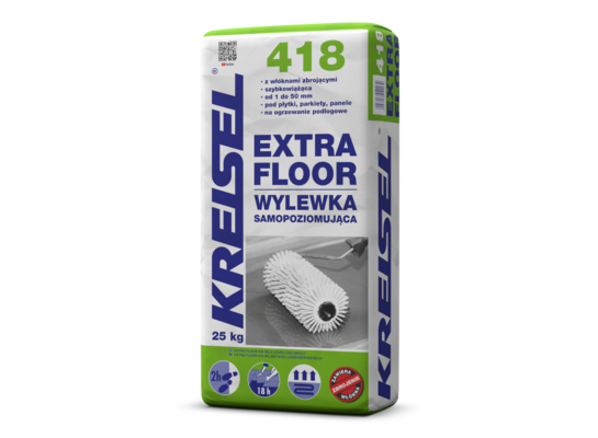 Wylewka EXTRA FLOOR 418 z włóknami 25 kg KREISEL