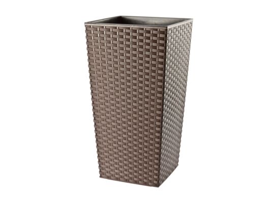 Doniczka FINEZJA RATTAN 19 cm mokka