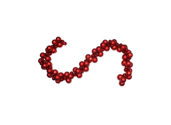 Girlanda z bombek czerwona 1,5 m