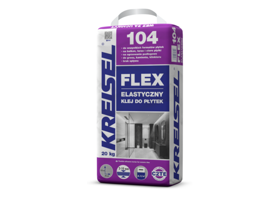 Elastyczny klej do płytek FLEX 104 20 kg Kreisel