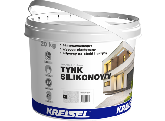 Tynk silikonowy baranek K1 biały 20 kg Kreisel