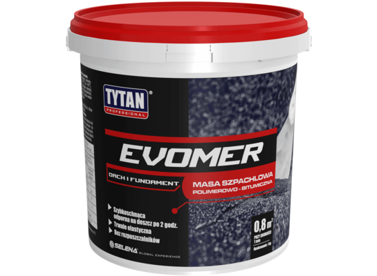 Masa szpachlowa EVOMER 1 kg czarny TYTAN PROFESSIONAL