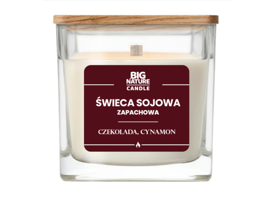Świeca sojowa zapachowa Czekolada i Cynamon 220 g