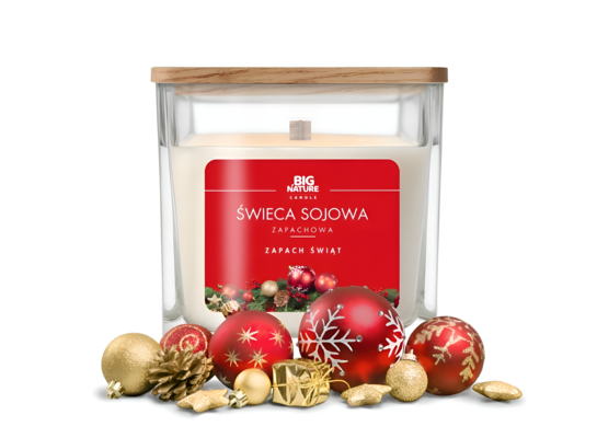 Świeca sojowa Zapach Świąt 205 g