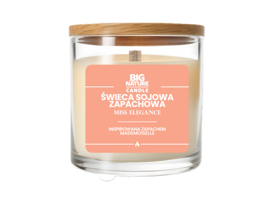 Świeca sojowa Miss Elegance inspirowana zapachem Mademoiselle 215 g