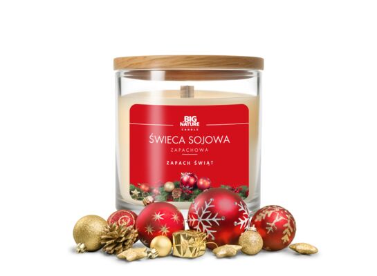 Świeca sojowa Zapach Świąt 150 g