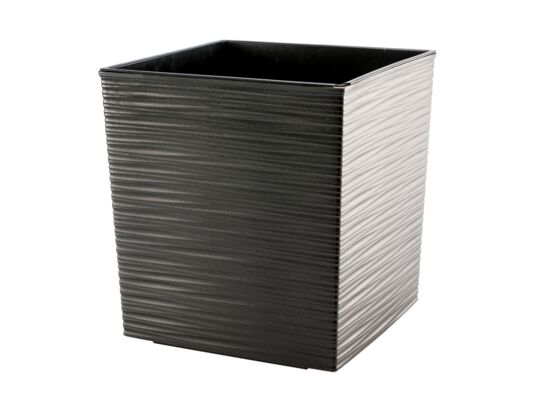 Doniczka JUKA dłuto 25 cm grafit metalic