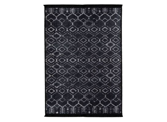 Dywan drukowany Mesh petra 160 x 230 cm czarny