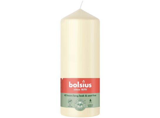 Świeca pieńkowa 12 cm Delikatny Perłowy kremowy