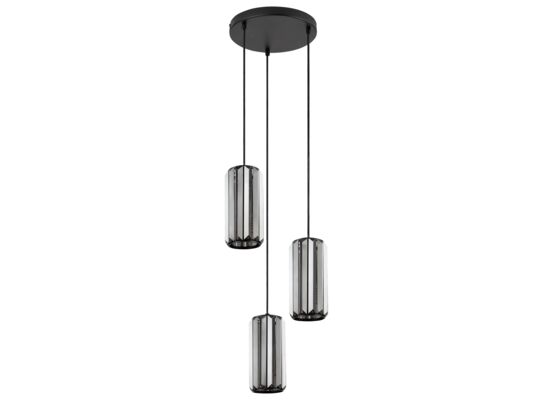 Lampa wisząca Veness matowa czarna E27 3x MAX 40 W Rabalux