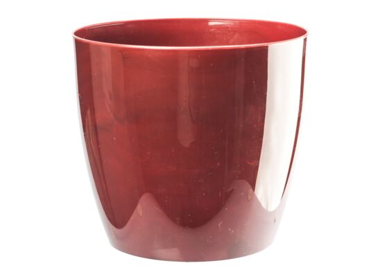 Doniczka MARMUR 16 cm bordowy