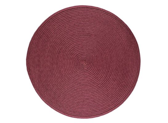 Mata słomkowa okrągła 38 cm burgundowy