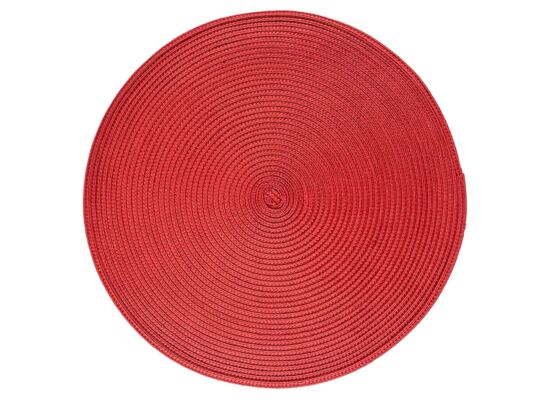 Mata słomkowa okrągła 38 cm ciemnoczerwony