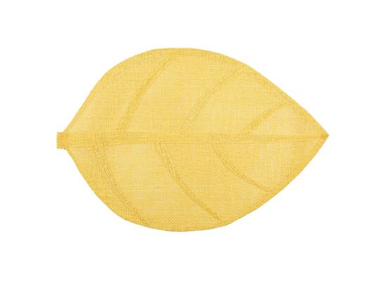 Mata naturalna Liść 33 x 48 cm żółty