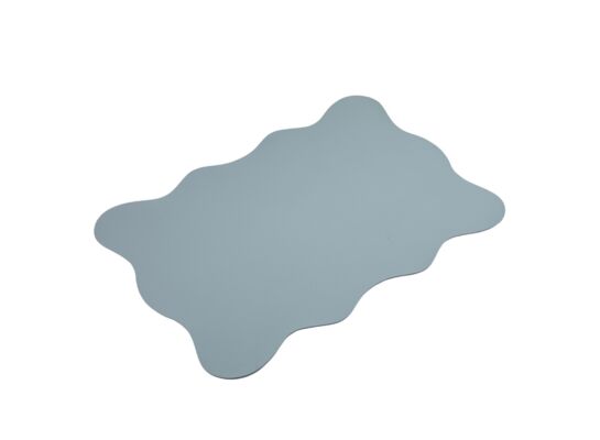 Mata z nieregularnym brzegiem z ekoskóry 30 x 45 cm gołębi