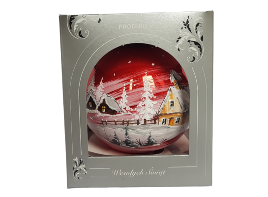 Bombka szklana DEKOR III 12 cm mix