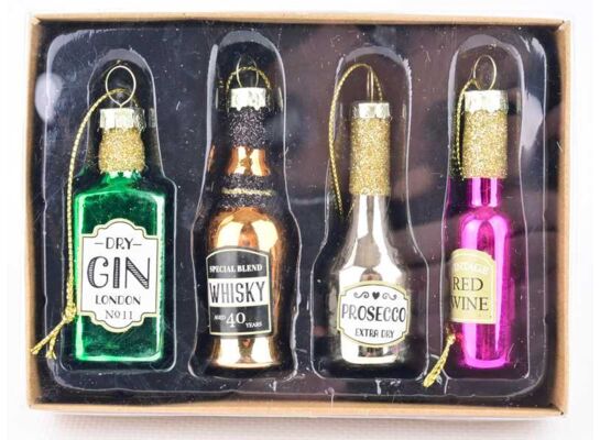 Bombki formówki szkło 4 szt.