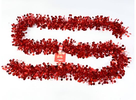 Łańcuch choinkowy 11 x 200 cm czerwony