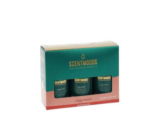 Zestaw prezentowy olejków zapachowych Cozy Mood 3 x 10 ml