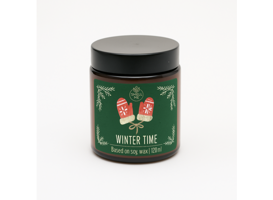 Świeca sojowa w szkle Winter Time SMELL ME mała