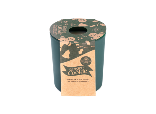 Świeca sojowa w szkle Ginger Cookie zielony