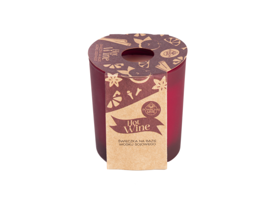 Świeca sojowa w szkle Hot Wine czerwony