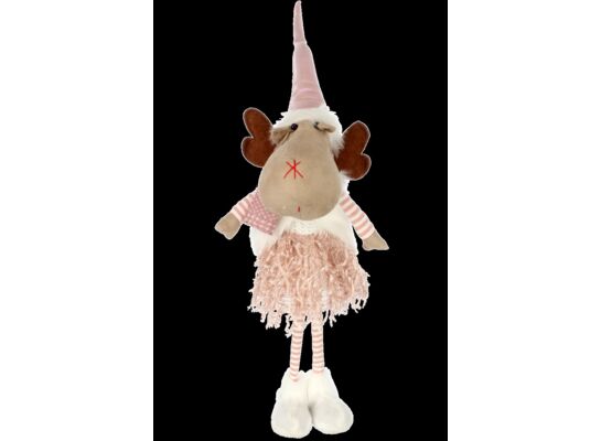 Renifer z podświetlanymi rogami 60 cm mix kolorów