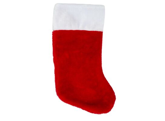 Skarpeta świąteczna pluszowa 43 cm czerwona