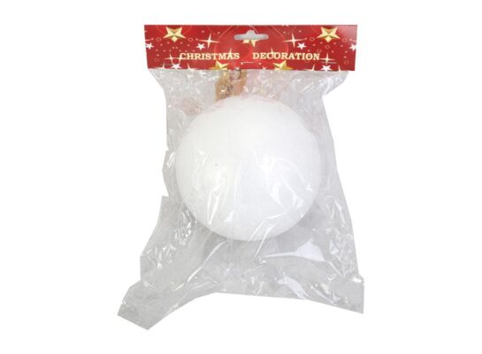 Kula styropianowa 11,7 cm 1 sztuka biała