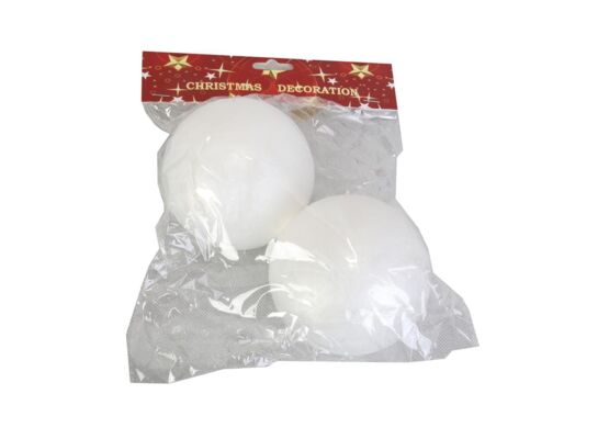 Kule styropianowe 8,7 cm 2 sztuki białe