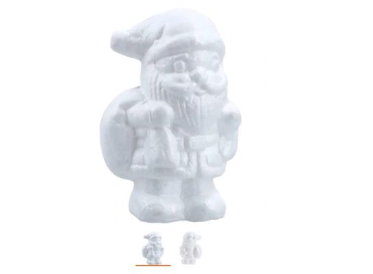 Zestaw 2 styropianowych figurek 10,8 x 7 x 4 cm biały