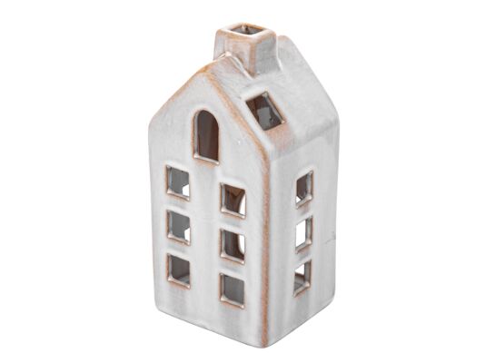 Domek porcelanowy na podgrzewacze 7 x 6,5 x 14 cm beżowy