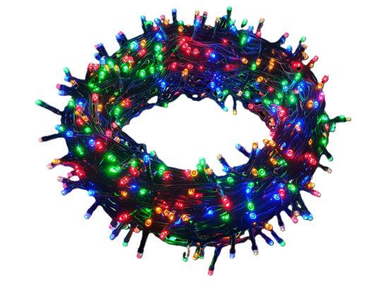 Lampki 600 LED zewnętrzne na transformator multikolor