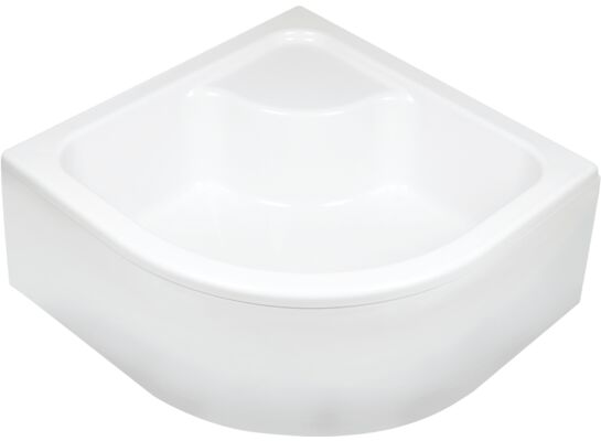 Brodzik DEEP półokrągły akrylowy gł.25 cm ze stelażem 90 cm Deante