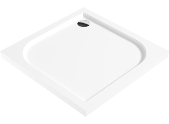 Brodzik CUBIC kwadratowy akrylowy gł.3 cm płaski 80 x 80 cm Deante