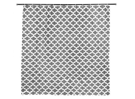 Zasłonka prysznicowa Morocco 180 x 180 biało-szara